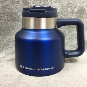Stanley + Starbucks Stainless Steel Vacuum Blue Desktop Tumbler Mug Cup 20 oz